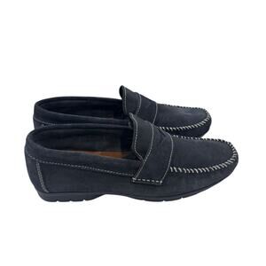 Sandro Moscoloni Men's Navy blue MIGUEL Loafers Driving shoes size 9